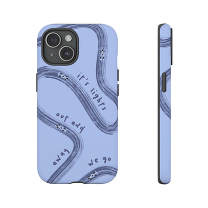 Blue Lights Out F1 Phone Case Design, Trendy F1 Gift, Formula 1 Gift, Cute F1 Phone Case, Unique Formula One Phone Case