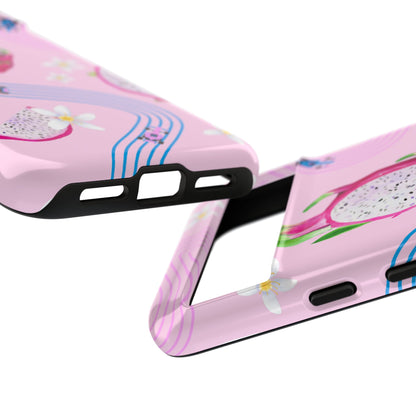 Pink F1 Alpine and Dragonfruit Phone Case, Trendy F1 Gift, Formula 1 Gift, Cute Fruit F1 Phone Case, Unique Phone Case