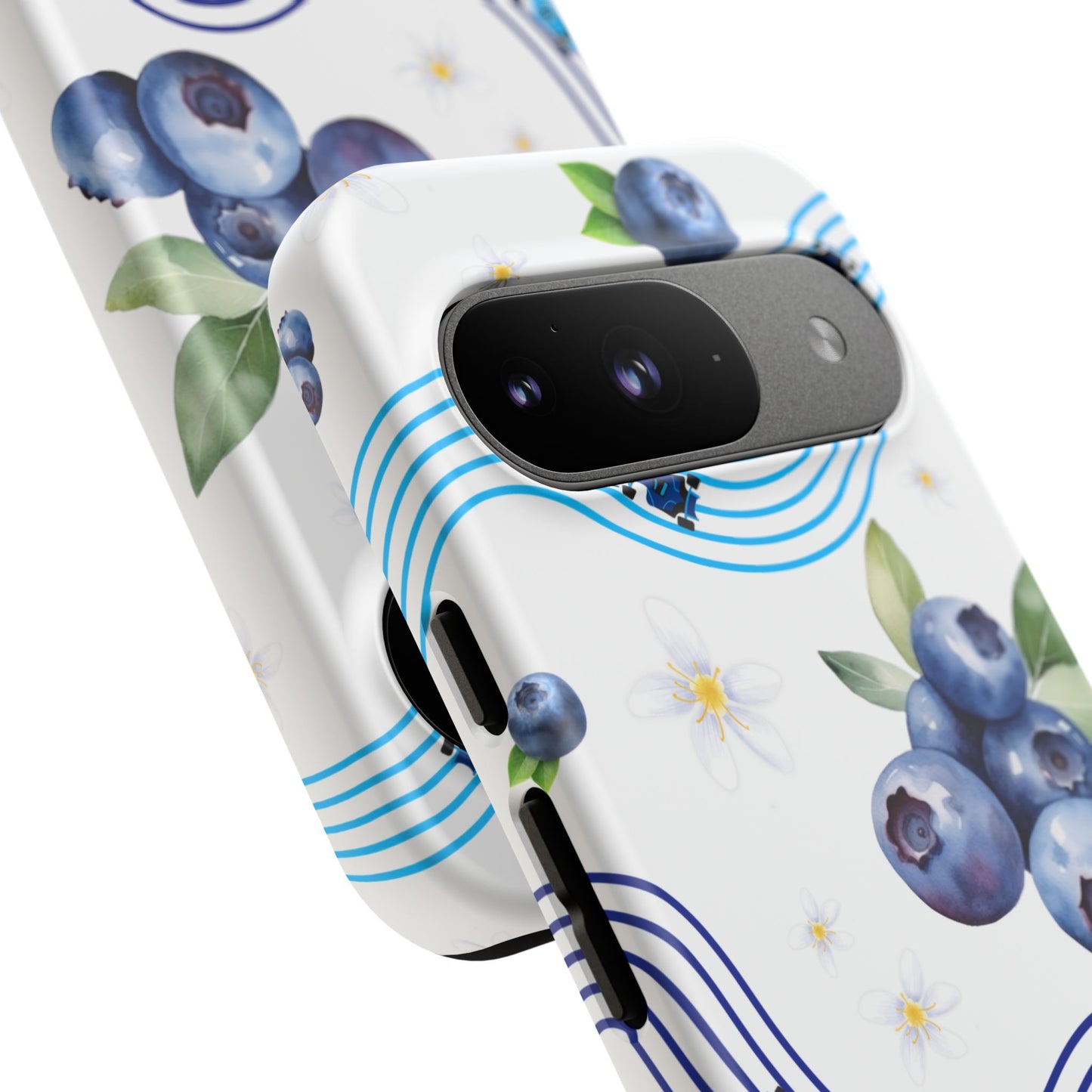 F1 Williams and Blueberries Phone Case, Trendy F1 Gift, Formula 1 Gift, Cute Fruit F1 Phone Case, Unique Phone Case
