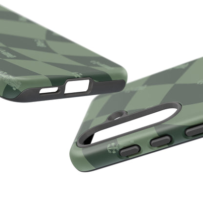 F1 Phone Case Green Checkerboard Design, Trendy F1 Gift, Formula 1 Gift, Cute F1 Phone Case, Unique Formula One Phone Case