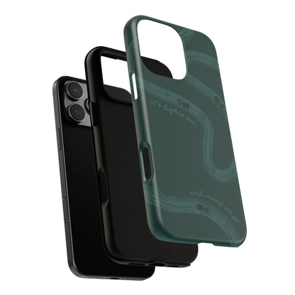 F1 Phone Case Monochrome Green Painted "its lights out and away we go", Trendy F1 Gift, Formula 1 Gift, Cute F1 Phone Case, Phone Case