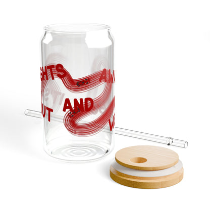 F1 Red It's Lights Out sipper glass | 16oz