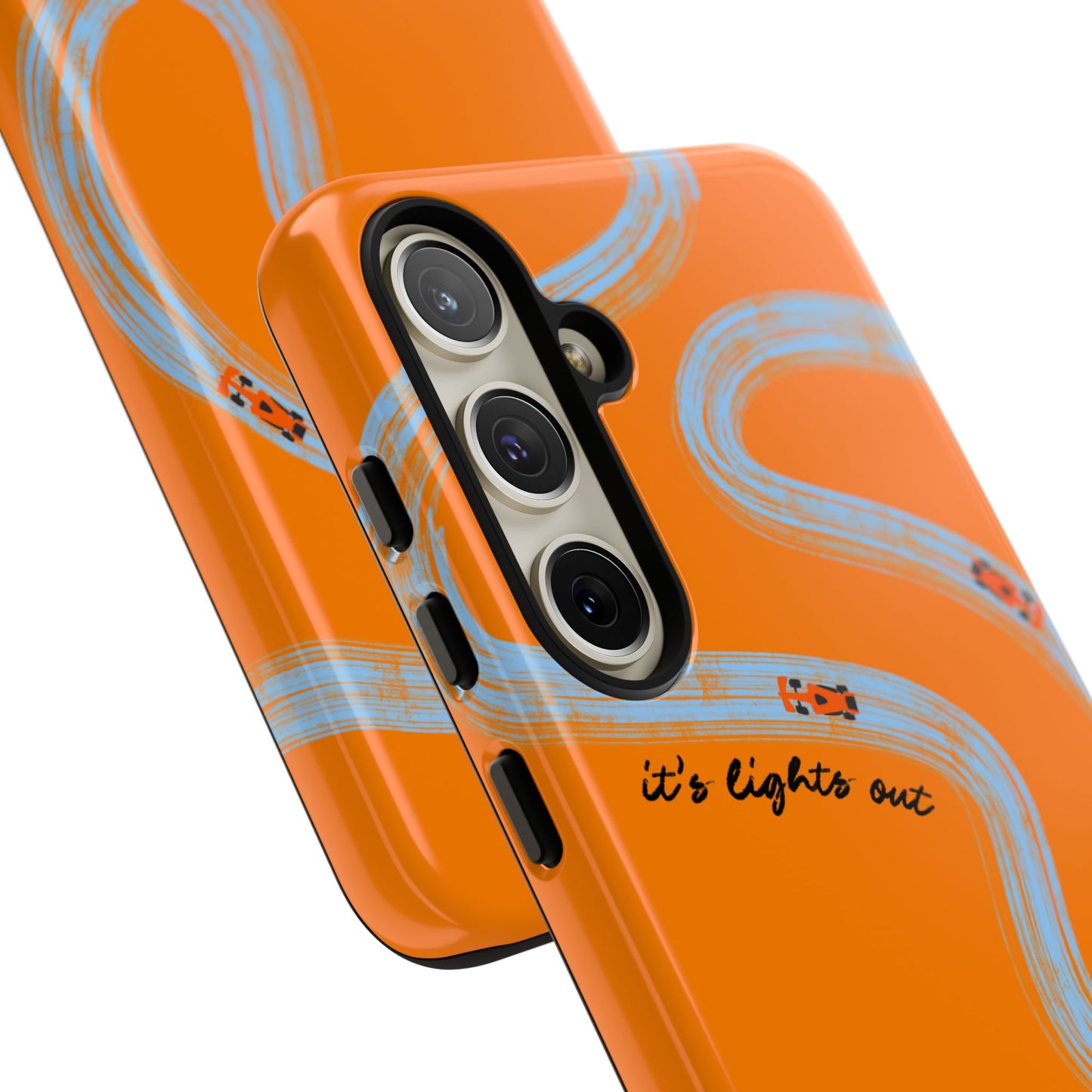 F1 Phone Case McLaren Painted "its lights out and away we go", Trendy F1 Gift, Formula 1 Gift, Cute F1 Phone Case, Phone Case