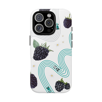 F1 Mercedes and Blackberries Phone Case , Trendy F1 Gift, Formula 1 Gift, Cute Fruit F1 Phone Case, Unique Phone Case