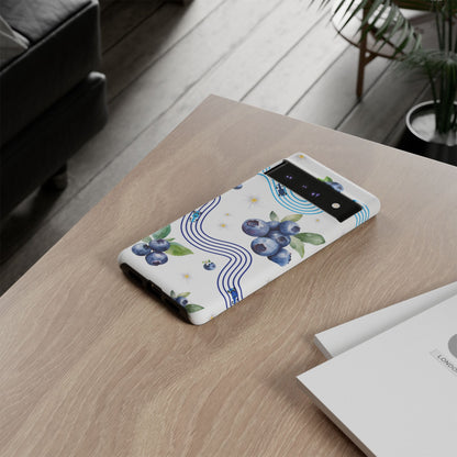 F1 Williams and Blueberries Phone Case, Trendy F1 Gift, Formula 1 Gift, Cute Fruit F1 Phone Case, Unique Phone Case