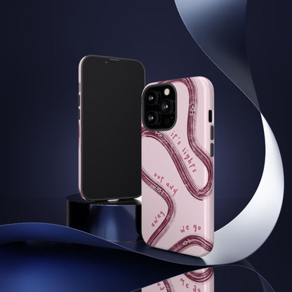 Pink Lights Out F1 Phone Case Design, Trendy F1 Gift, Formula 1 Gift, Cute F1 Phone Case, Unique Formula One Phone Case