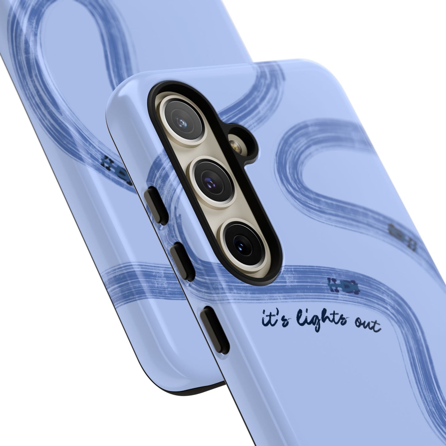 F1 Phone Case Monochrome Blue Painted "its lights out and away we go", Trendy F1 Gift, Formula 1 Gift, Cute F1 Phone Case, Phone Case