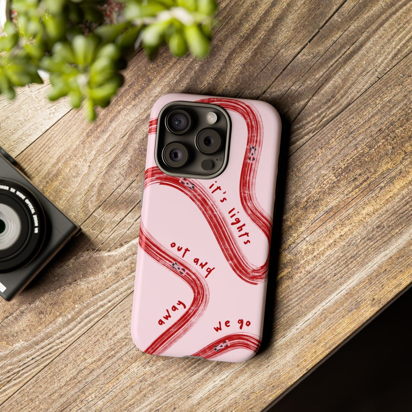 Pink and Red Lights Out F1 Phone Case Design, Trendy F1 Gift, Formula 1 Gift, Cute F1 Phone Case, Unique Formula One Phone Case