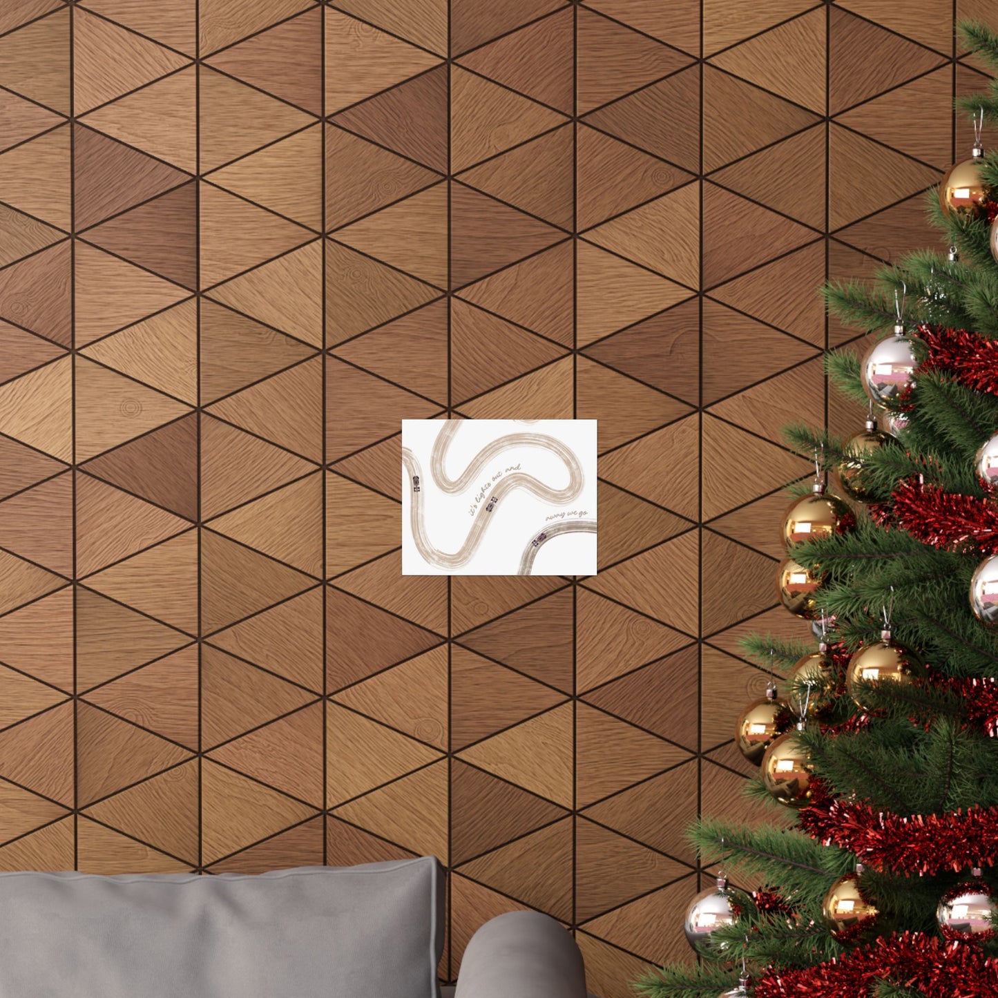 Neutral Beige F1 Matte Horizontal Poster | US SIZING