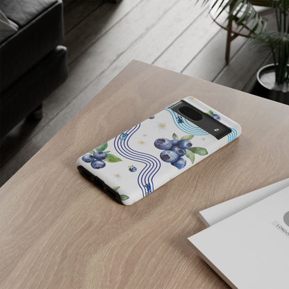 F1 Williams and Blueberries Phone Case, Trendy F1 Gift, Formula 1 Gift, Cute Fruit F1 Phone Case, Unique Phone Case