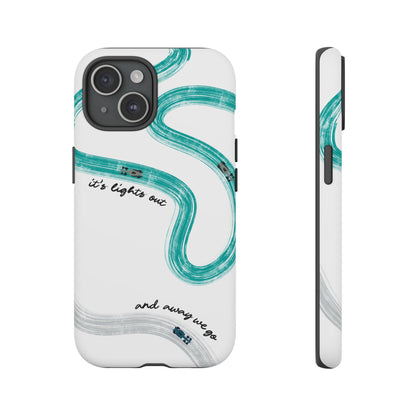 Mercedes F1 Phone Case Painted "its lights out and away we go", Trendy F1 Gift, Formula 1 Gift, Cute F1 Phone Case