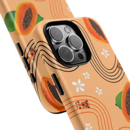 Orange F1 McLaren and Papaya Phone Case, Trendy F1 Gift, Formula 1 Gift, Cute Fruit F1 Phone Case, Unique Phone Case