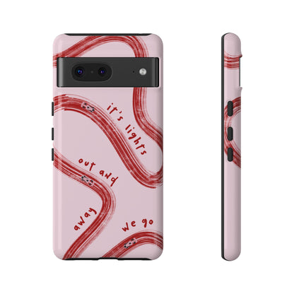 Pink and Red Lights Out F1 Phone Case Design, Trendy F1 Gift, Formula 1 Gift, Cute F1 Phone Case, Unique Formula One Phone Case