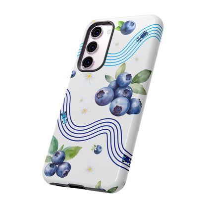 F1 Williams and Blueberries Phone Case, Trendy F1 Gift, Formula 1 Gift, Cute Fruit F1 Phone Case, Unique Phone Case