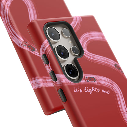 Red and Pink Lights Out F1 Phone Case Design, Trendy F1 Gift, Formula 1 Gift, Cute F1 Phone Case, Unique Formula One Phone Case